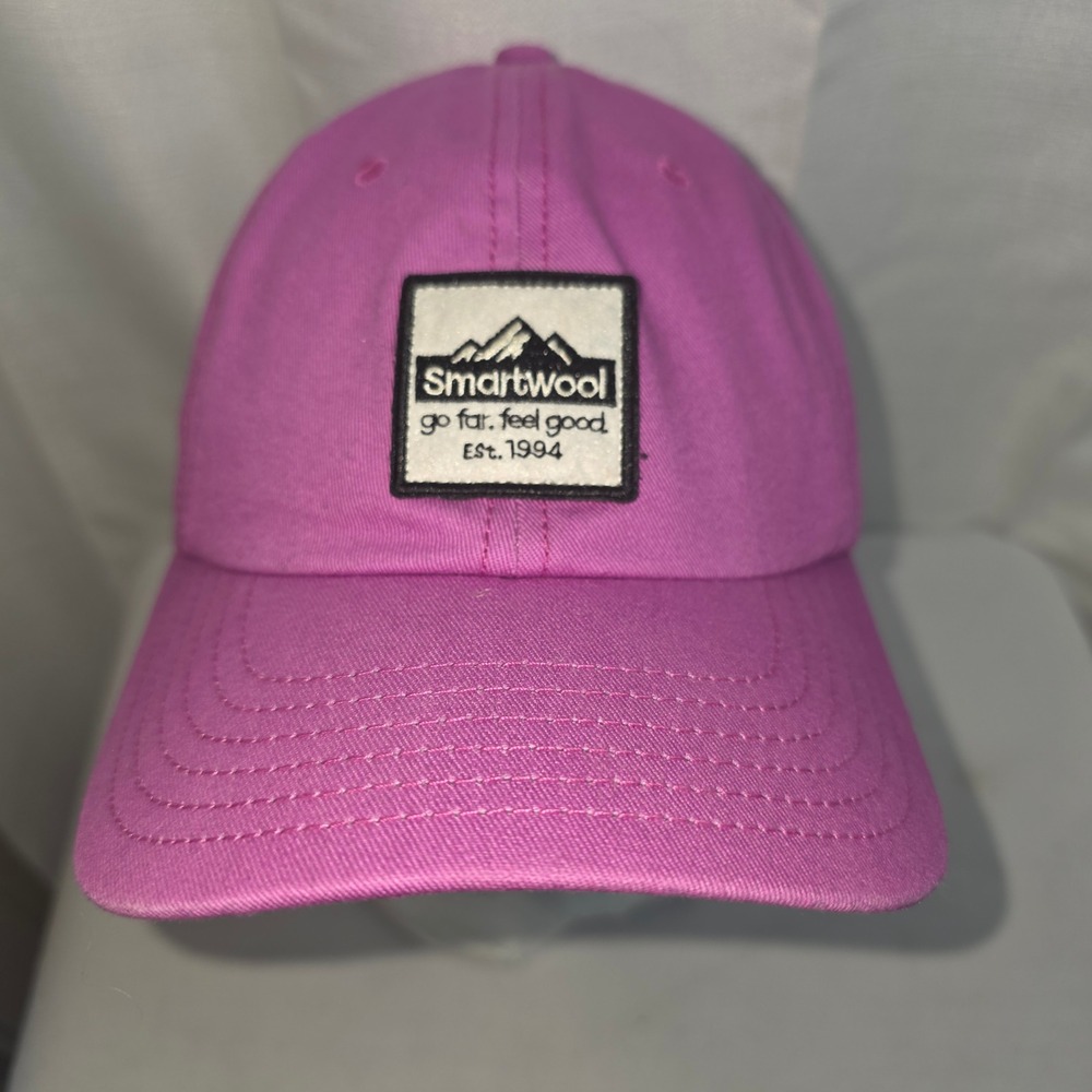 Smartwool Go Far Feel Good Pink Cotton Adjustable Ball Cap Hat
